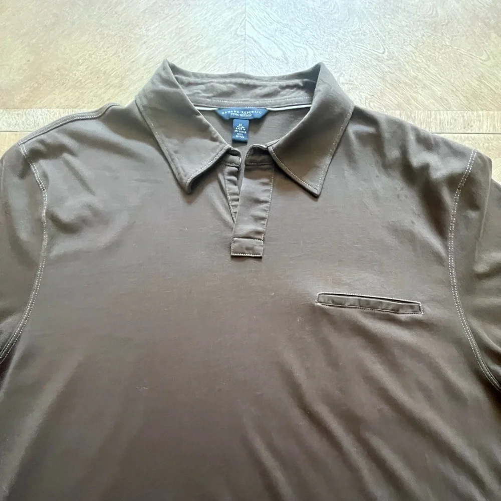 Banana Republic Brown Polo – XL – Chest Pocket – Spring 2006